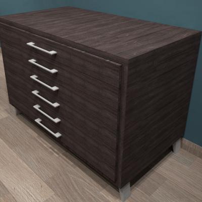 Cassettiere e Boiserie per occhiali Supermore Nob Roverescuro Con Toppe