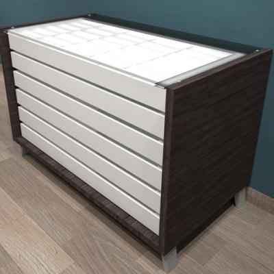 Cassettiere e Boiserie per occhiali Supermore Nob Roverescuro Con Vetro