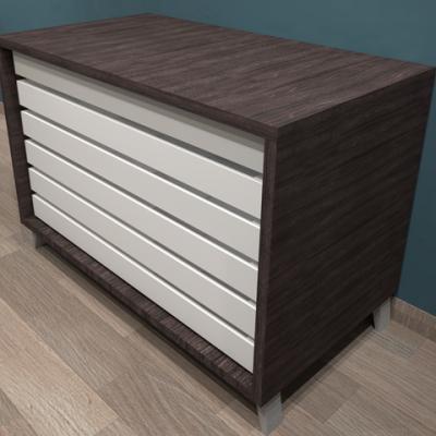 Cassettiere e Boiserie per occhiali Supermore Nob Roverescuro